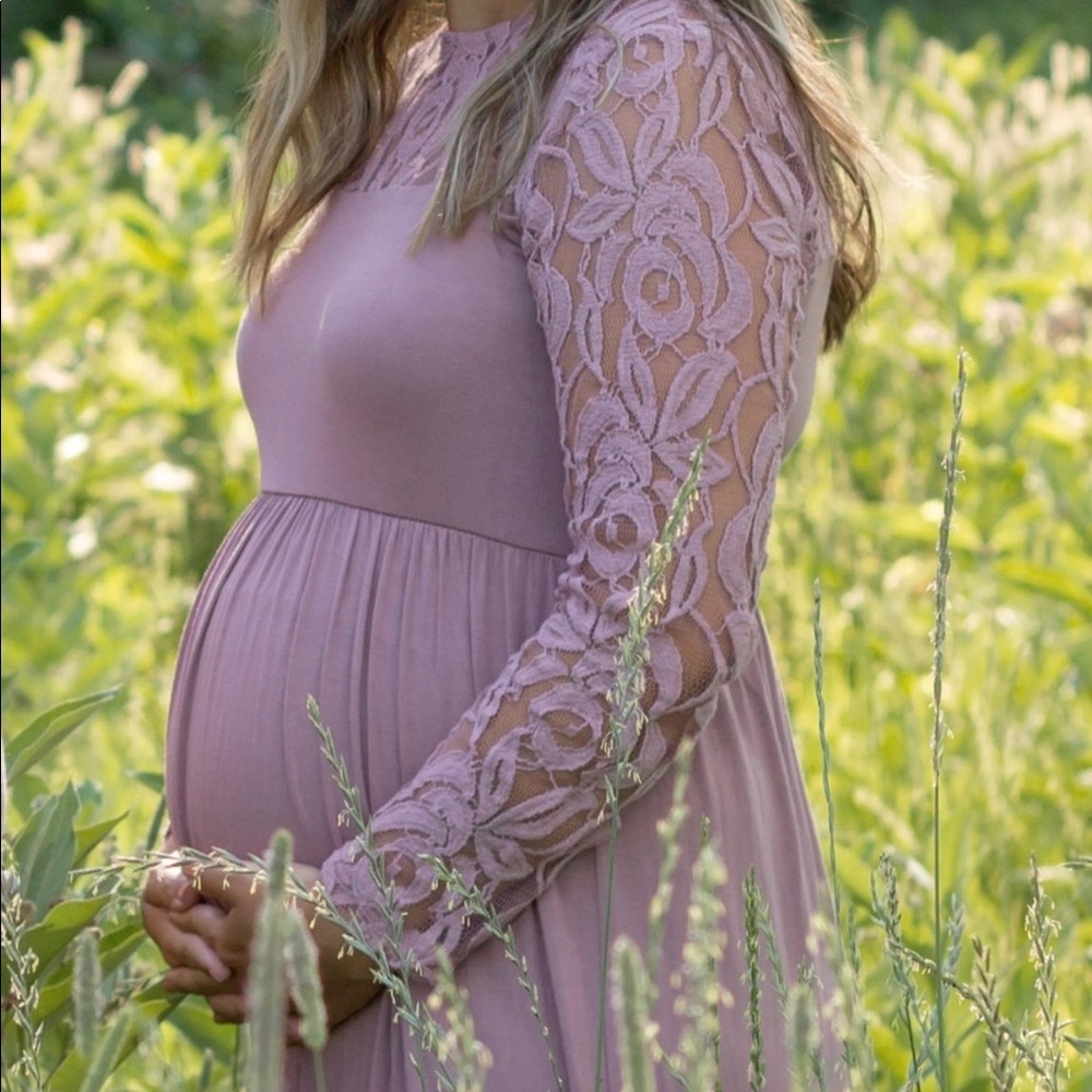Pink blush maternity dress size M